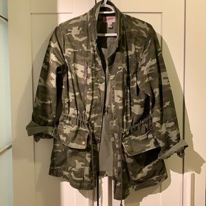 Military style oversized jacket